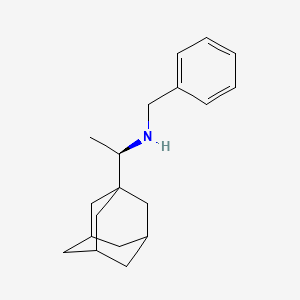 molecular formula C19H27N B7595907 (1R)-1-(1-adamantyl)-N-benzyl-ethanamine 