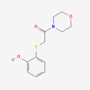 2-(2-Hydroxyphenyl)sulfanyl-1-morpholin-4-ylethanone