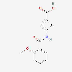 3-[(2-Methoxybenzoyl)amino]cyclobutane-1-carboxylic acid
