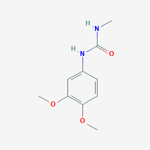 molecular formula C10H14N2O3 B7596033 1-(3,4-Dimethoxyphenyl)-3-methylurea 