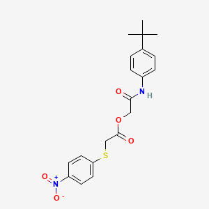 [2-(4-Tert-butylanilino)-2-oxoethyl] 2-(4-nitrophenyl)sulfanylacetate