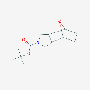 molecular formula C13H21NO3 B7596064 10-Oxa-4-aza-tricyclo[5.2.1.02,6]decane-4-carboxylic acid tert-butyl ester 