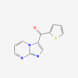 molecular formula C11H7N3OS B7596075 Imidazo[1,2-a]pyrimidin-3-yl(thiophen-2-yl)methanone 