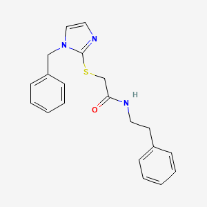 2-[(1-benzyl-1H-imidazol-2-yl)thio]-N-(2-phenylethyl)acetamide