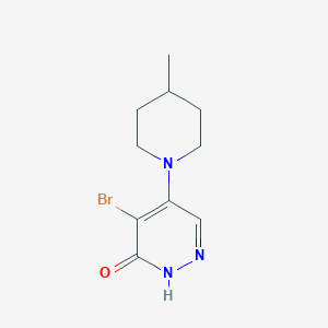 5-bromo-4-(4-methylpiperidin-1-yl)-1H-pyridazin-6-one