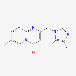 7-Chloro-2-[(4,5-dimethylimidazol-1-yl)methyl]pyrido[1,2-a]pyrimidin-4-one