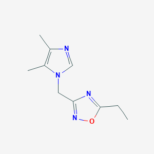 3-[(4,5-Dimethylimidazol-1-yl)methyl]-5-ethyl-1,2,4-oxadiazole