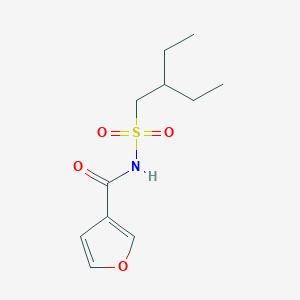 N-(2-ethylbutylsulfonyl)furan-3-carboxamide