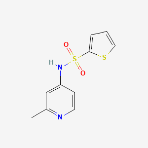 molecular formula C10H10N2O2S2 B7596241 N-(2-methylpyridin-4-yl)thiophene-2-sulfonamide 