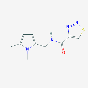 N-[(1,5-dimethylpyrrol-2-yl)methyl]thiadiazole-4-carboxamide