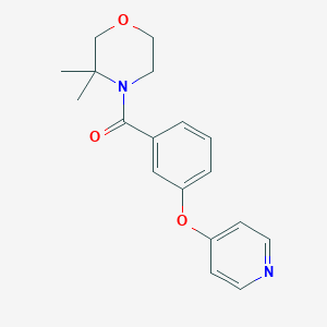 (3,3-Dimethylmorpholin-4-yl)-(3-pyridin-4-yloxyphenyl)methanone