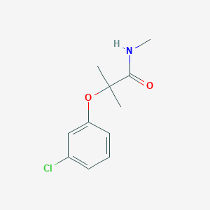 2-(3-chlorophenoxy)-N,2-dimethylpropanamide