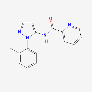 N-[2-(2-methylphenyl)pyrazol-3-yl]pyridine-2-carboxamide