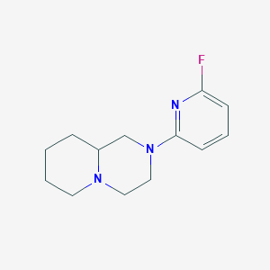 molecular formula C13H18FN3 B7596487 2-(6-Fluoropyridin-2-yl)-1,3,4,6,7,8,9,9a-octahydropyrido[1,2-a]pyrazine 