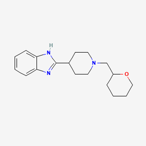 2-[1-(oxan-2-ylmethyl)piperidin-4-yl]-1H-benzimidazole