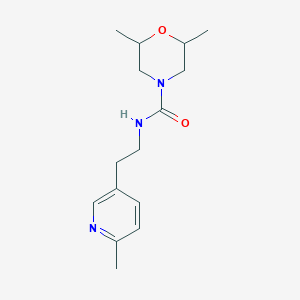 2,6-dimethyl-N-[2-(6-methylpyridin-3-yl)ethyl]morpholine-4-carboxamide