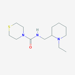 N-[(1-ethylpiperidin-2-yl)methyl]thiomorpholine-4-carboxamide