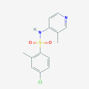 4-chloro-2-methyl-N-(3-methylpyridin-4-yl)benzenesulfonamide