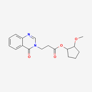 (2-Methoxycyclopentyl) 3-(4-oxoquinazolin-3-yl)propanoate