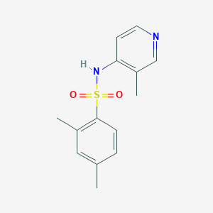 molecular formula C14H16N2O2S B7596542 2,4-dimethyl-N-(3-methylpyridin-4-yl)benzenesulfonamide 