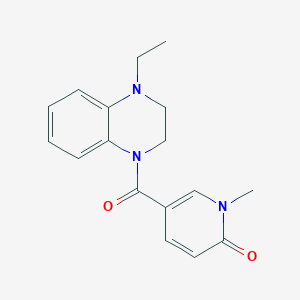 5-(4-Ethyl-2,3-dihydroquinoxaline-1-carbonyl)-1-methylpyridin-2-one