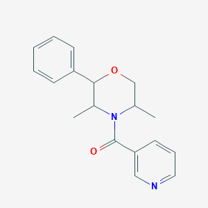 (3,5-Dimethyl-2-phenylmorpholin-4-yl)-pyridin-3-ylmethanone