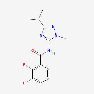 2,3-difluoro-N-(2-methyl-5-propan-2-yl-1,2,4-triazol-3-yl)benzamide