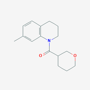 molecular formula C16H21NO2 B7596595 (7-methyl-3,4-dihydro-2H-quinolin-1-yl)-(oxan-3-yl)methanone 