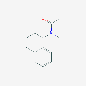 N-methyl-N-[2-methyl-1-(2-methylphenyl)propyl]acetamide