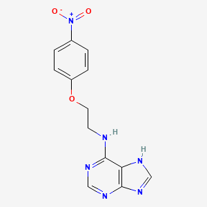 N-[2-(4-nitrophenoxy)ethyl]-7H-purin-6-amine