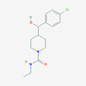 4-[(4-chlorophenyl)-hydroxymethyl]-N-ethylpiperidine-1-carboxamide