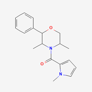 (3,5-Dimethyl-2-phenylmorpholin-4-yl)-(1-methylpyrrol-2-yl)methanone