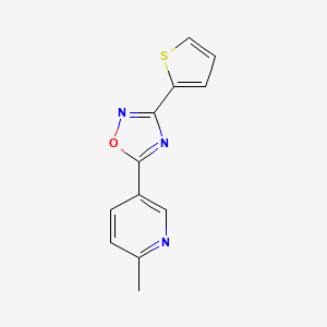 3-(2-Thienyl)-5-(6-methyl-3-pyridyl)-1,2,4-oxadiazole