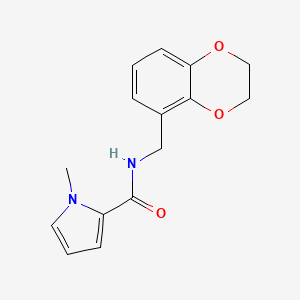 N-(2,3-dihydro-1,4-benzodioxin-5-ylmethyl)-1-methylpyrrole-2-carboxamide