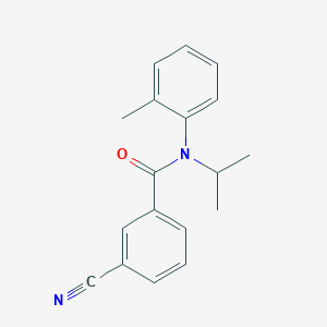 3-cyano-N-(2-methylphenyl)-N-propan-2-ylbenzamide