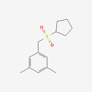 1-(Cyclopentylsulfonylmethyl)-3,5-dimethylbenzene