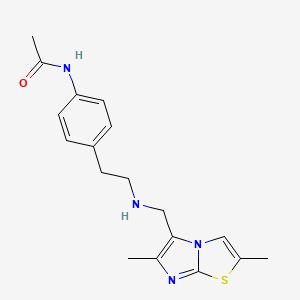 N-[4-[2-[(2,6-dimethylimidazo[2,1-b][1,3]thiazol-5-yl)methylamino]ethyl]phenyl]acetamide