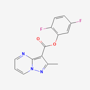 (2,5-Difluorophenyl) 2-methylpyrazolo[1,5-a]pyrimidine-3-carboxylate