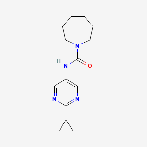 N-(2-cyclopropylpyrimidin-5-yl)azepane-1-carboxamide