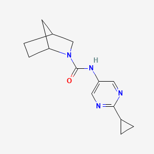 N-(2-cyclopropylpyrimidin-5-yl)-2-azabicyclo[2.2.1]heptane-2-carboxamide