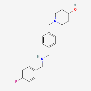 1-[[4-[[(4-Fluorophenyl)methylamino]methyl]phenyl]methyl]piperidin-4-ol