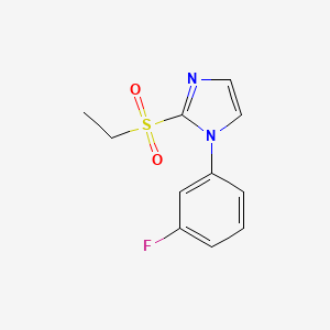 2-Ethylsulfonyl-1-(3-fluorophenyl)imidazole