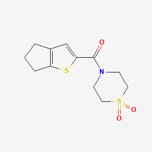 5,6-dihydro-4H-cyclopenta[b]thiophen-2-yl-(1,1-dioxo-1,4-thiazinan-4-yl)methanone