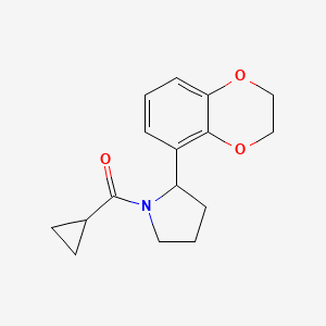 Cyclopropyl-[2-(2,3-dihydro-1,4-benzodioxin-5-yl)pyrrolidin-1-yl]methanone