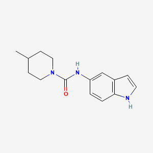 molecular formula C15H19N3O B7597275 N-(1H-indol-5-yl)-4-methylpiperidine-1-carboxamide 