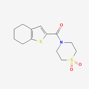 (1,1-Dioxo-1,4-thiazinan-4-yl)-(4,5,6,7-tetrahydro-1-benzothiophen-2-yl)methanone