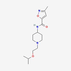 3-methyl-N-[1-(2-propan-2-yloxyethyl)piperidin-4-yl]-1,2-oxazole-5-carboxamide