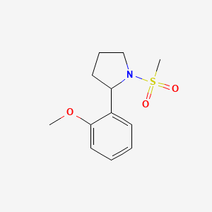 2-(2-Methoxyphenyl)-1-methylsulfonylpyrrolidine