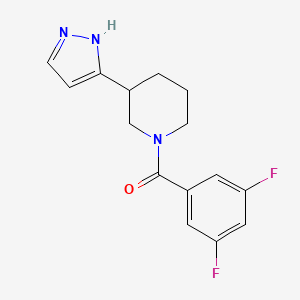 (3,5-difluorophenyl)-[3-(1H-pyrazol-5-yl)piperidin-1-yl]methanone