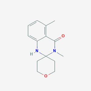 3,5-dimethylspiro[1H-quinazoline-2,4'-oxane]-4-one